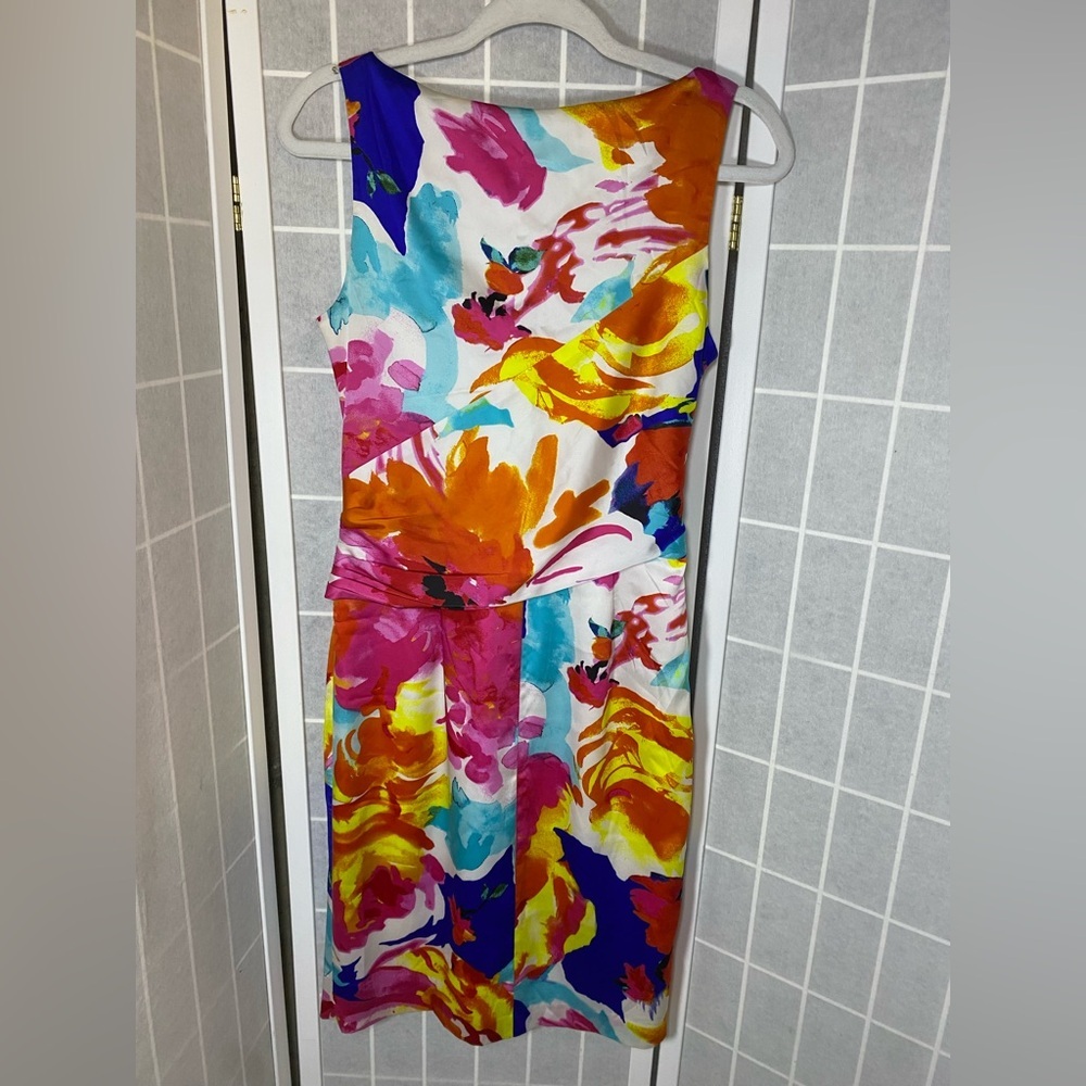 Ralph Lauren Colorful Floral Midi Dress - Picture 4 of 5